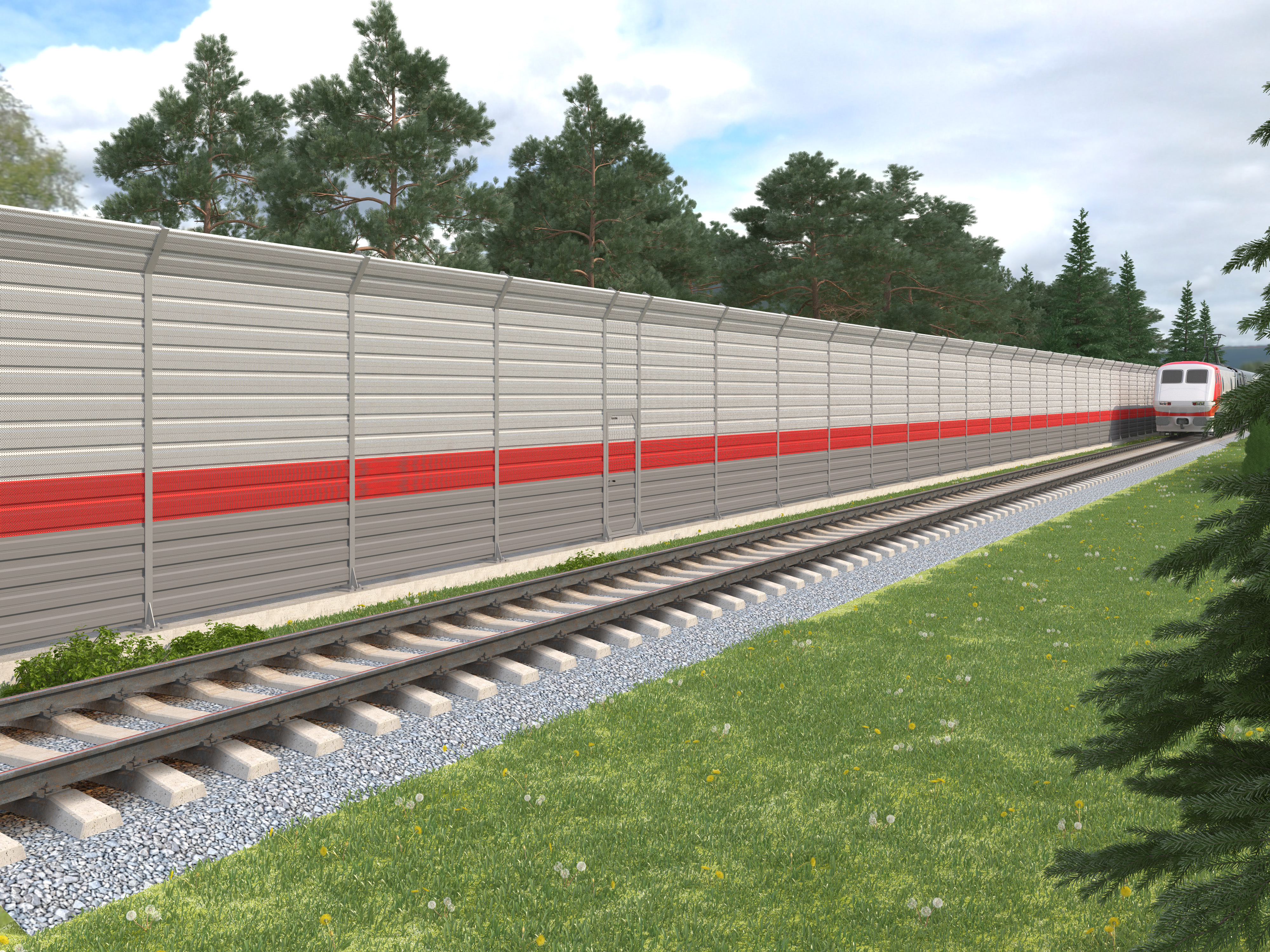 Калитка распашная в шумозащитном исполнении