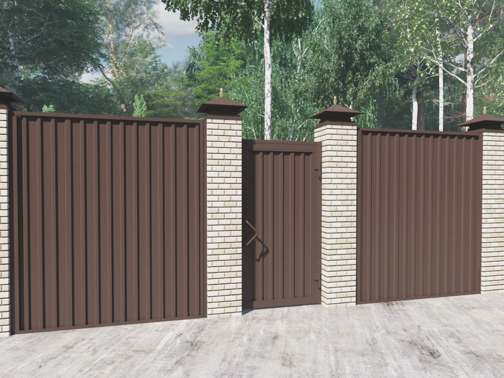 Kalitka alyuminiy ramkada, PSD-P profil plastinkasi bilan to‘ldirilgan