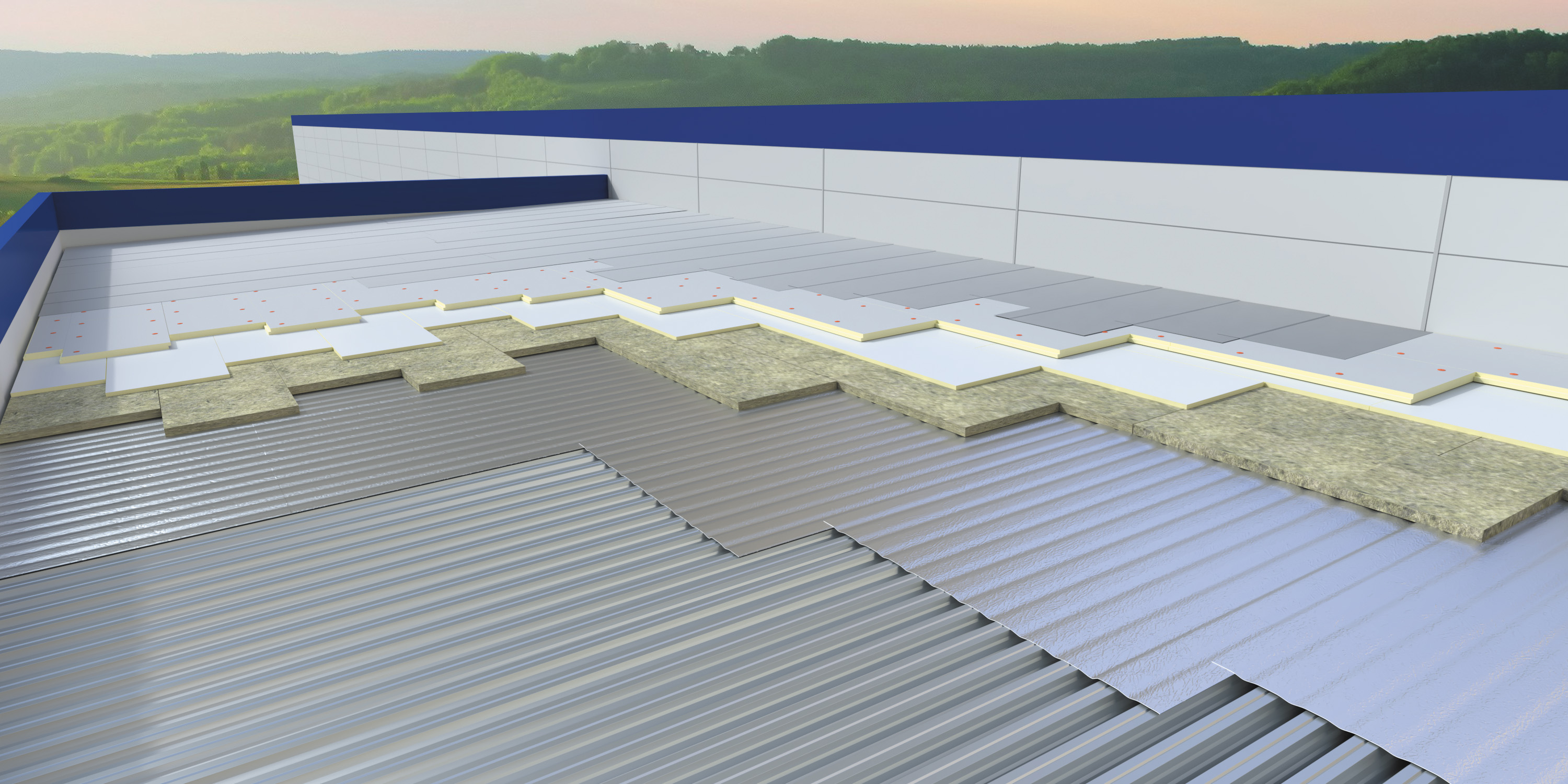 Кровельные системы на основе тепло- и гидроизоляционных материалов