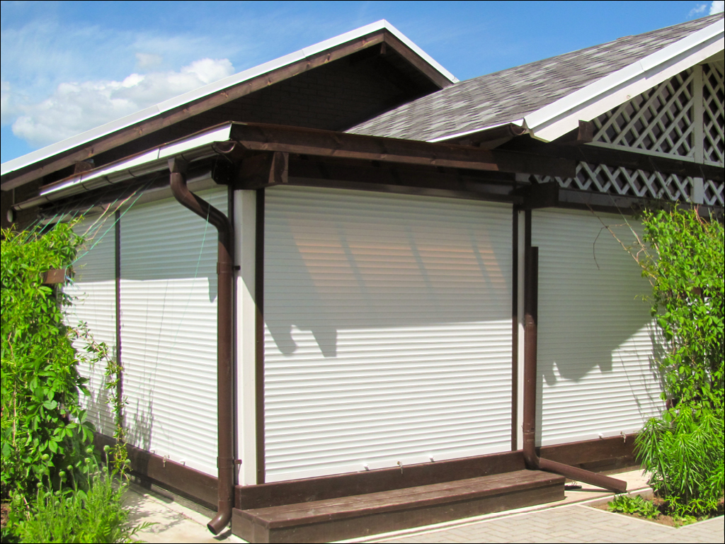 Рольставни витринные из пенозаполненного профиля RH58N